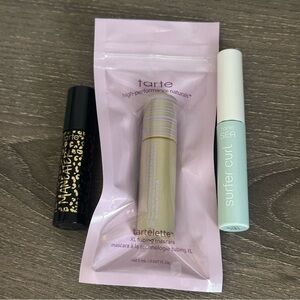 Tarte Maneater Tartelette Sea Surfer Curl Mascara Trio Lot Travel